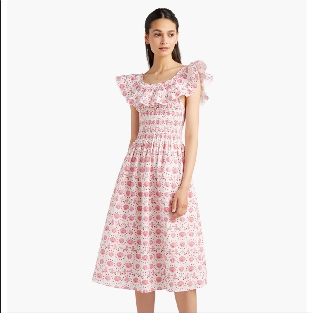 Hill House Home Akilah Nap Dress in “Mermaid Linen” size xs